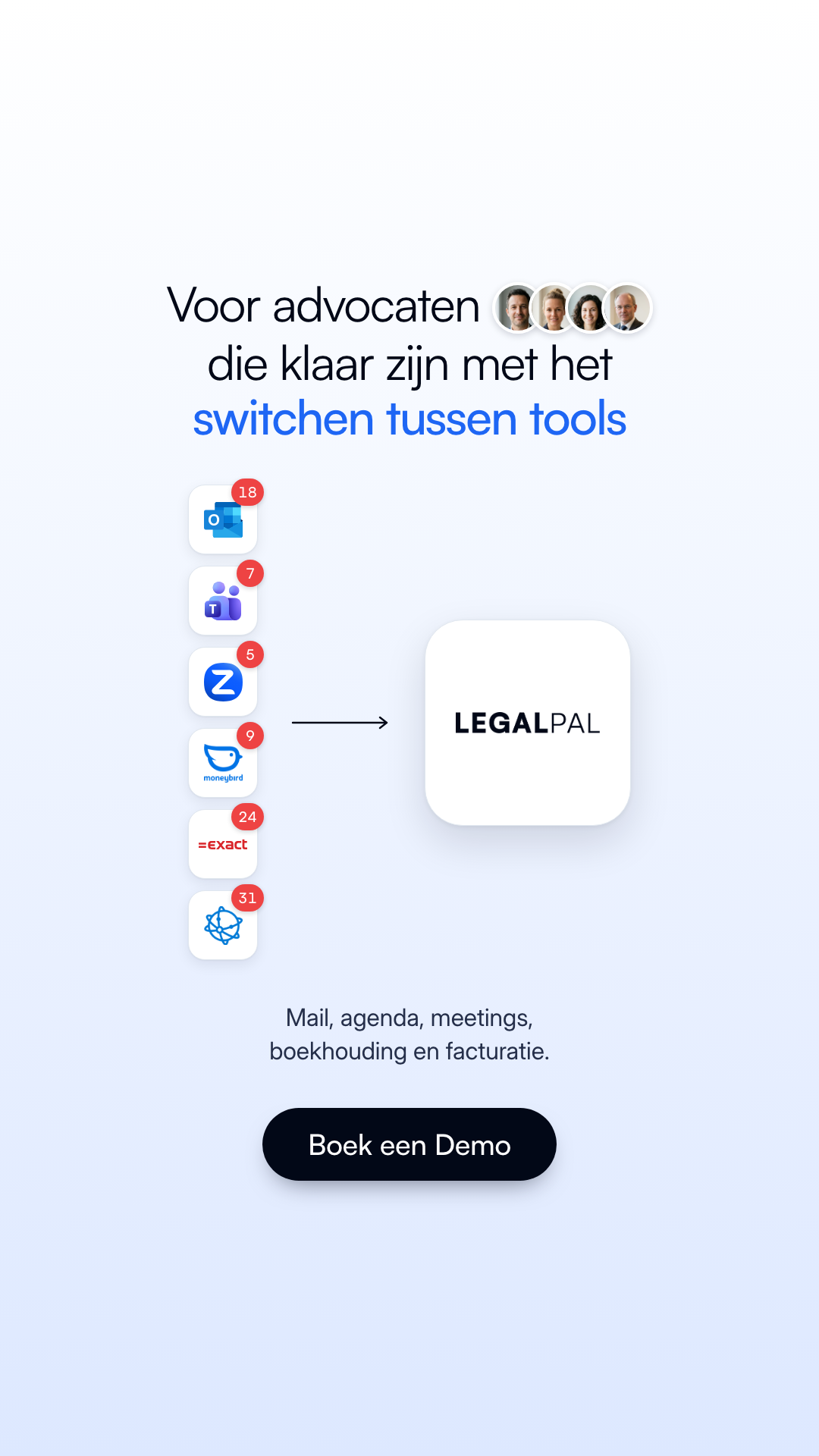 LegalPal: voor advocaten die klaar zijn met het switchen tussen tools