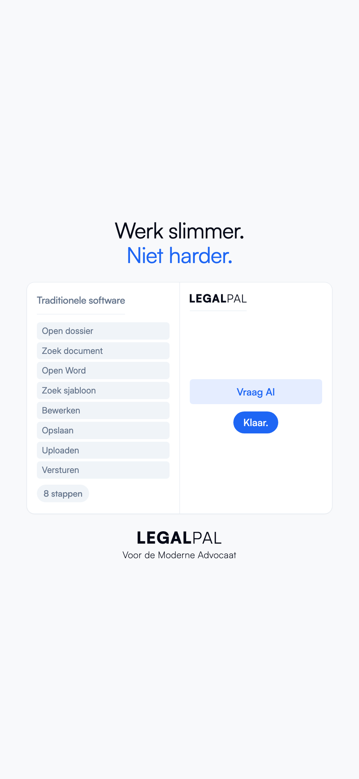 LegalPal: van acht stappen naar een